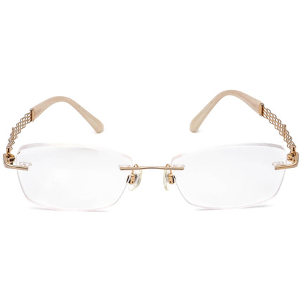 Charmant XL2053 GP Line Art Gold Plated Eyeglasses 53□17 135