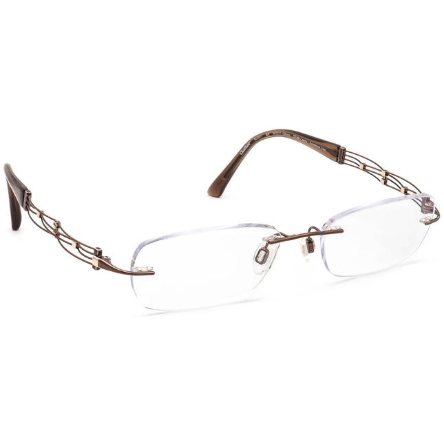 Charmant XL2011 BR Line Arc Titan Eyeglasses 50□17 135