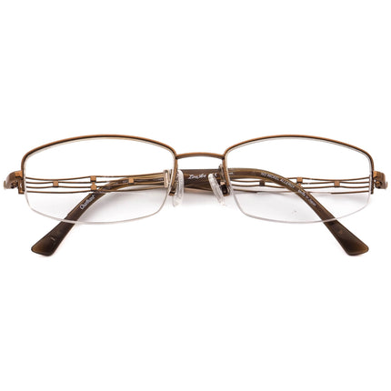 Charmant XL2015 BR Line Art Titan Eyeglasses 52□17 135