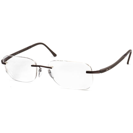 Silhouette 7633 40 6051 Titan Rimless Square Eyeglasses 55 mm
