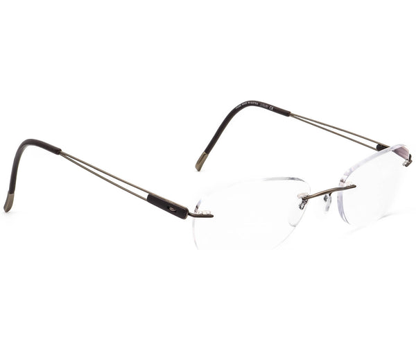 Silhouette Titan Minimal Art Rimless Eyeglasses 7661 40 6056 140 Silhouette 7661 40 6058 Titanium Brown Rimless Eyeglasses  main image 2