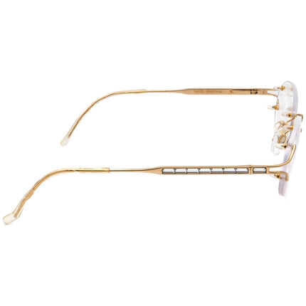 Daniel Swarovski S106 20 6053 23k Gold Plated w/ Crystals Eyeglasses 53□19 130