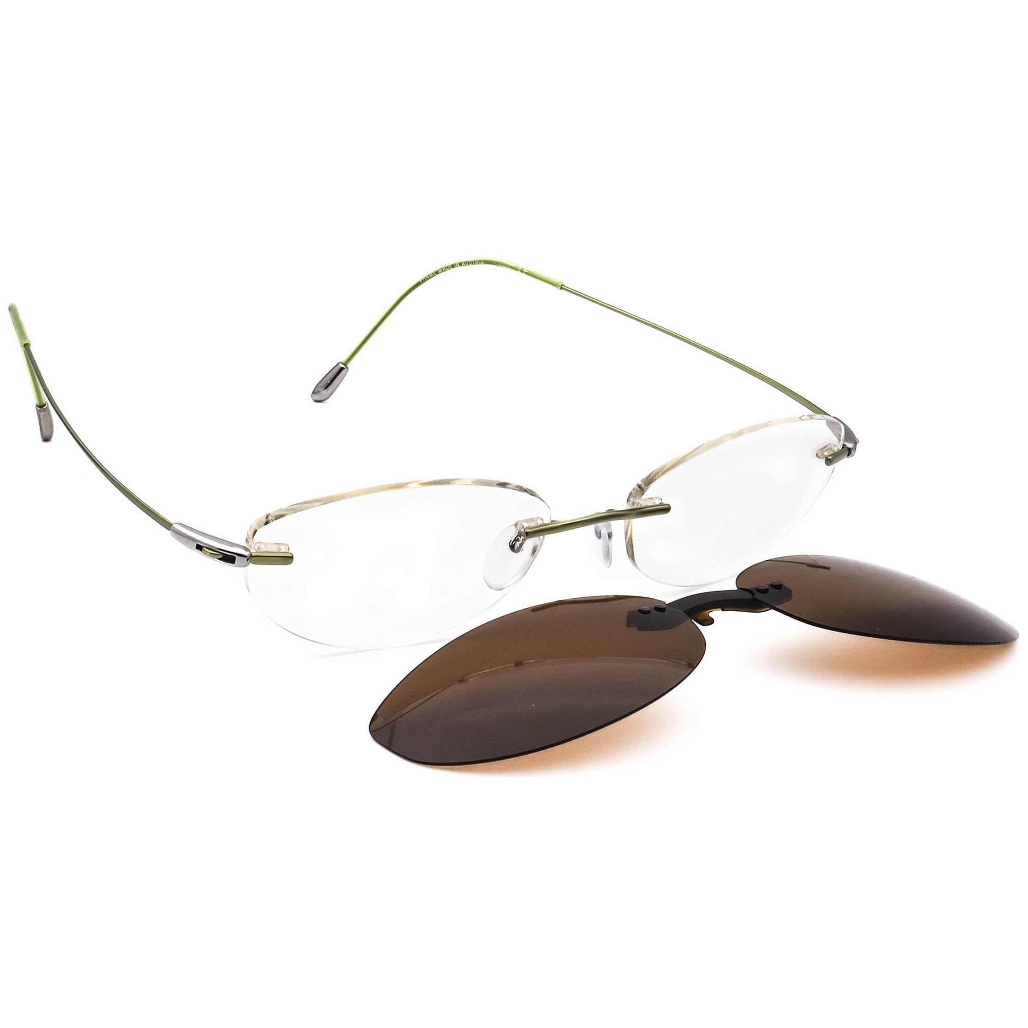 Clip on sunglasses for silhouette rimless glasses online