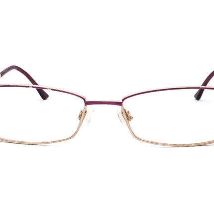 Cazal Purple/Gold Rectangular Metal Frame  52□18 130