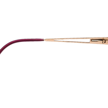 Cazal Purple/Gold Rectangular Metal Frame Eyeglasses 52□18 130