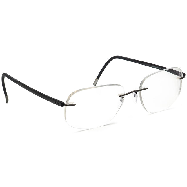 Silhouette 7642 60 6061 Titan Rimless Square Eyeglasses 55 mm