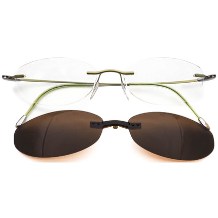 Silhouette 7554 40 6058 Titan with Sunglasses Clip- On   52□19 145