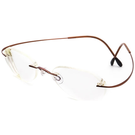 Silhouette Eyeglasses Brown Rimless Frame Austria 48[]19 135