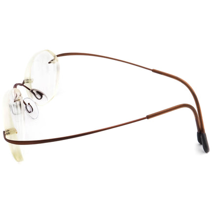 Silhouette Eyeglasses Brown Rimless Frame Austria 48[]19 135