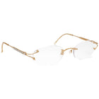 Daniel Swarovski S106 20 6053 23k Gold Plated w/ Crystals Eyeglasses 53□19 130