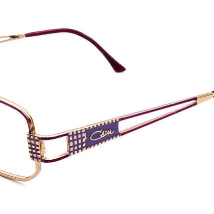 Cazal Purple/Gold Rectangular Metal Frame  52□18 130