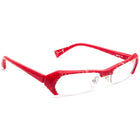 Alain Mikli Women's Eyeglasses A0474 78 Red & Clear Half Rim Frame 52[]17 128 Handmade