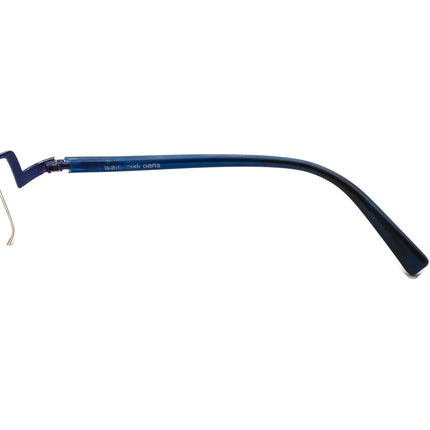Alain Mikli Eyeglasses A0503-08 Blue Half Rim Frame France 40[]26 135 Handmade