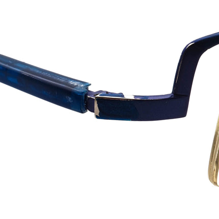 Alain Mikli Eyeglasses A0503-08 Blue Half Rim Frame France 40[]26 135 Handmade