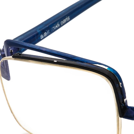 Alain Mikli Eyeglasses A0503-08 Blue Half Rim Frame France 40[]26 135 Handmade