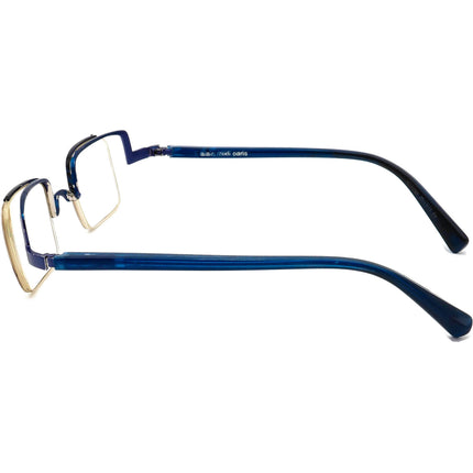 Alain Mikli Eyeglasses A0503-08 Blue Half Rim Frame France 40[]26 135 Handmade