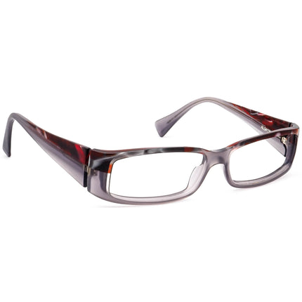 Alain Mikli Eyeglasses AL04120202 Matte Gray/Red Marbled Rectangular Frame France 56[]14 135 Handmade