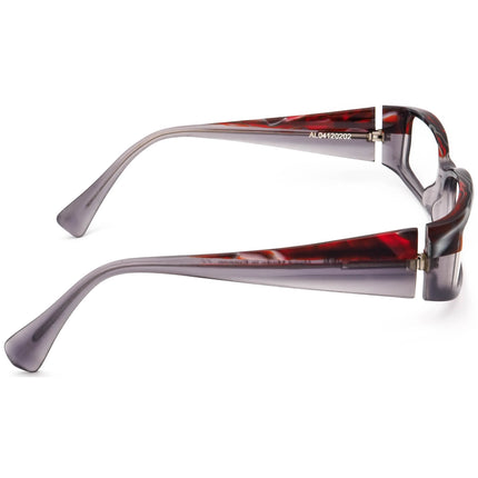 Alain Mikli Eyeglasses AL04120202 Matte Gray/Red Marbled Rectangular Frame France 56[]14 135 Handmade