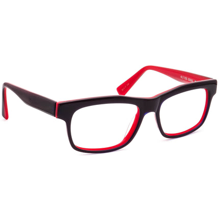 Alain Mikli Eyeglasses AL1103 E030 Black on Blue & Red Rectangular Frame France 55[]17 140 Handmade