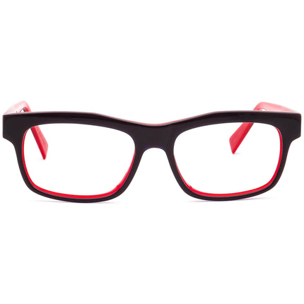 Alain Mikli Eyeglasses AL1103 E030 Black on Blue & Red Rectangular Frame France 55[]17 140 Handmade