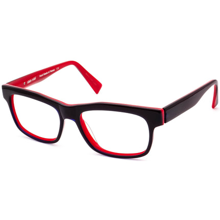 Alain Mikli Eyeglasses AL1103 E030 Black on Blue & Red Rectangular Frame France 55[]17 140 Handmade