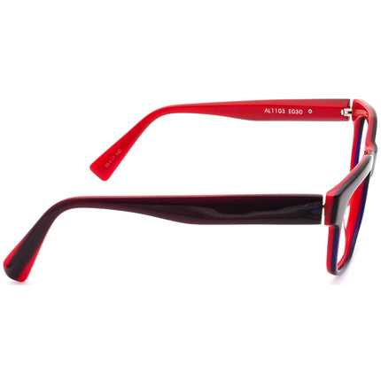 Alain Mikli Eyeglasses AL1103 E030 Black on Blue & Red Rectangular Frame France 55[]17 140 Handmade
