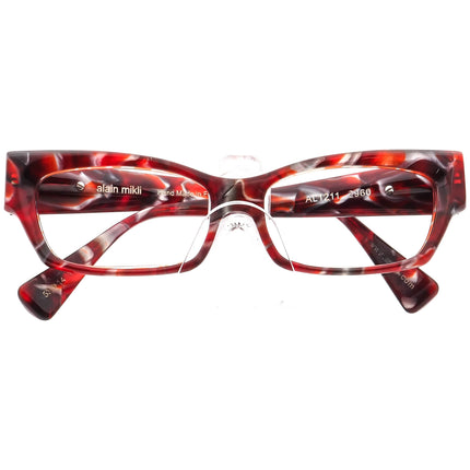 Alain Mikli Women's Eyeglasses AL 1211 2960 Disguised Red Cat Eye Frame France 53[]14 135