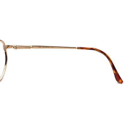 American Optical Women's Eyeglasses AOSafety Z87 YP 20 Tortoise on Gold Round Metal Frame USA 55[]17 140