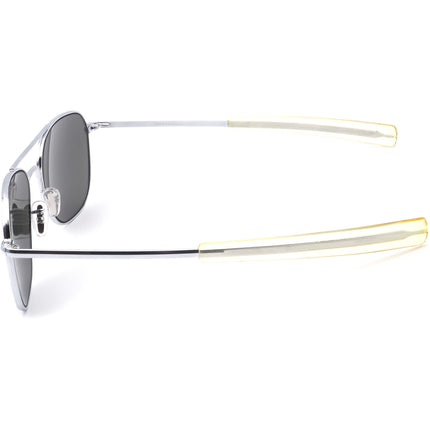 American Optical Sunglasses Command Silver Pilot Metal USA 57 mm