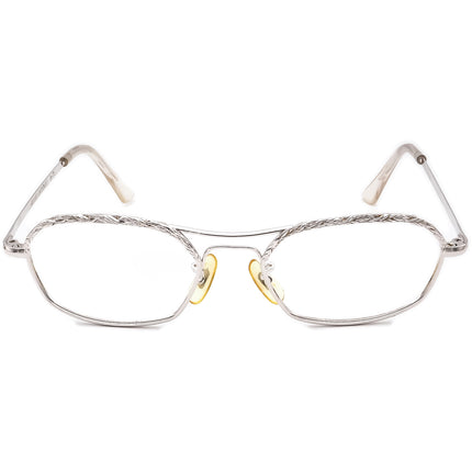 American Optical Women's Eyeglasses 5 1/2 Silver Pilot Metal Frame USA 52[]22 130