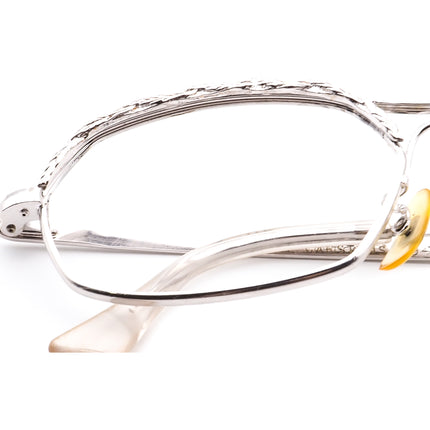 American Optical Women's Eyeglasses 5 1/2 Silver Pilot Metal Frame USA 52[]22 130