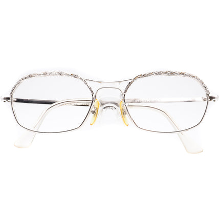 American Optical Women's Eyeglasses 5 1/2 Silver Pilot Metal Frame USA 52[]22 130