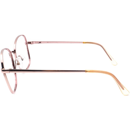 American Optical Women's Eyeglasses Z87 AOSafety Pink Square Metal Frame USA 54[]18 140