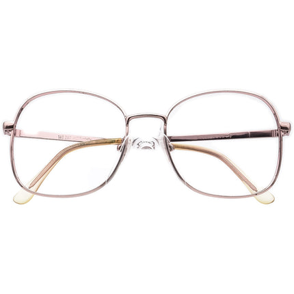 American Optical Women's Eyeglasses Z87 AOSafety Pink Square Metal Frame USA 54[]18 140