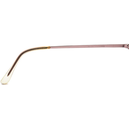 American Optical Women's Eyeglasses Z87 AOSafety Pink Square Metal Frame USA 54[]18 140