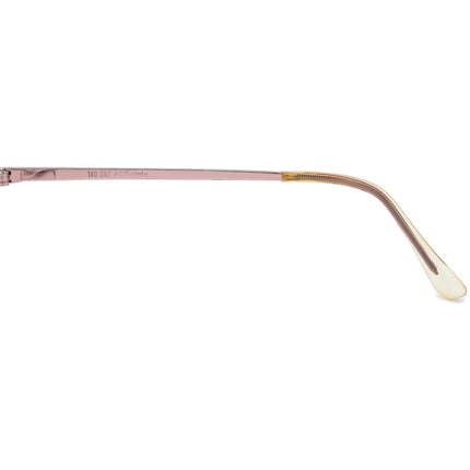 American Optical Women's Eyeglasses Z87 AOSafety Pink Square Metal Frame USA 54[]18 140