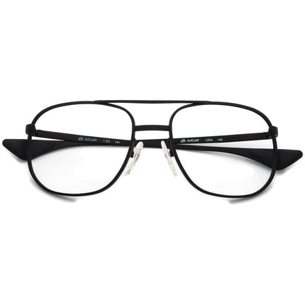 Artcraft Men's Sunglasses USA Satin Black Square Metal USA 55 mm