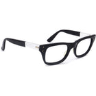 Bausch & Lomb (B&L) VintageEyeglasses 5 1/2 Aluminum Black/Silver Rectangular Frame 46[]16 140