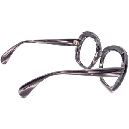 Bausch & Lomb (B&L) Women's Sunglasses Denby USA Striped Gray&Black Round USA 54 mm