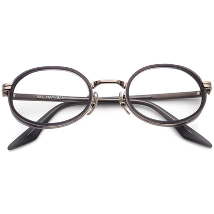 Ray-Ban (B&L) Vintage Sunglasses A5710 00AS Matte Gray & Gunmetal Oval USA 48 mm