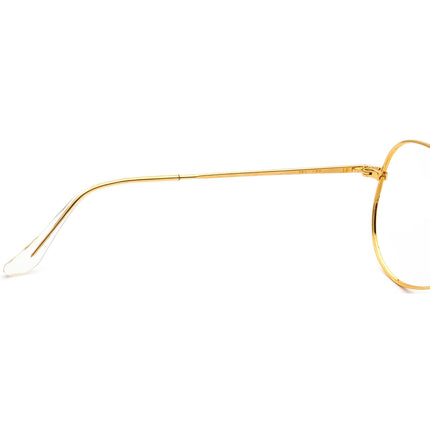 Ray-Ban (B&L) Vintage Sunglasses A5605 XUAR Shiny Gold Aviator Metal USA 58 mm