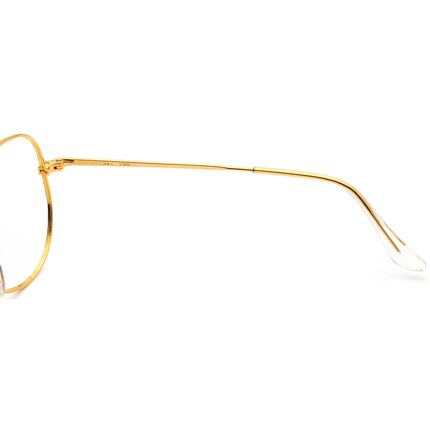 Ray-Ban (B&L) Vintage Sunglasses A5605 XUAR Shiny Gold Aviator Metal USA 58 mm