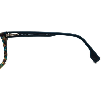 Boss Orange Women's Eyeglasses BO 0008 SG5 Turquoise Tortoise/Blue B-Shape Frame 54[]14 140