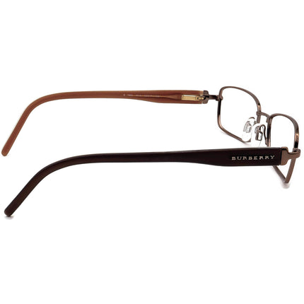 Burberry Women's Eyeglasses B 1066 1016 Brown Rectangular Frame Italy 52[]17 135