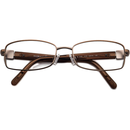 Burberry Women's Eyeglasses B 1145 1016 Brown Rectangular Frame Italy 53[]16 135