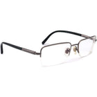 Burberry Eyeglasses B 1196 1003 Gunmetal/Green Half Rim Frame Italy 52[]18 140