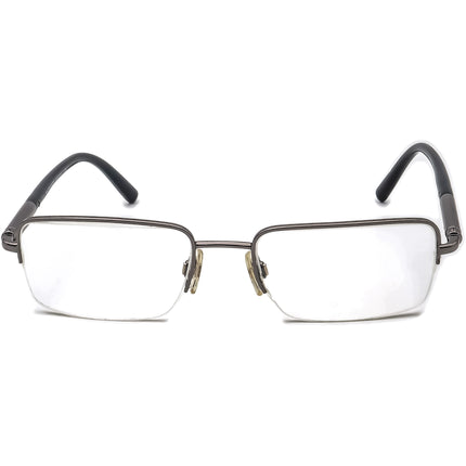 Burberry Eyeglasses B 1196 1003 Gunmetal/Green Half Rim Frame Italy 52[]18 140