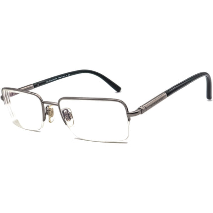 Burberry Eyeglasses B 1196 1003 Gunmetal/Green Half Rim Frame Italy 52[]18 140