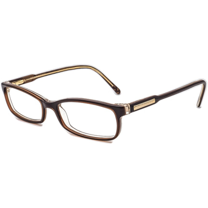 Burberry Women's Eyeglasses B 2004 3023 Dark Brown on Clear Rectangular Frame Italy 52[]16 140