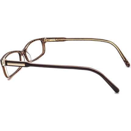 Burberry Women's Eyeglasses B 2004 3023 Dark Brown on Clear Rectangular Frame Italy 52[]16 140